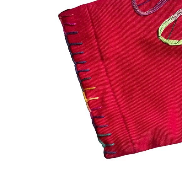 Colorful Floral Embroidered Button-Up Jacket Size M By Studio Works - Picture 10 of 11